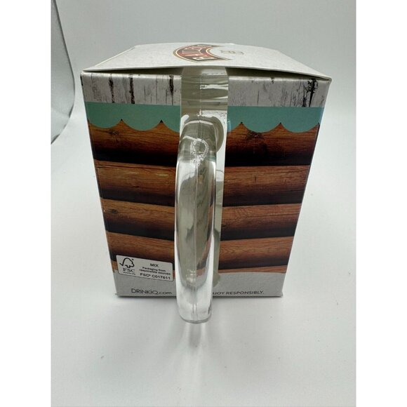 Baileys Irish Cream Liquor Clear Glass Coffee Tea Mug Cup Gold Paint Logo NIB - Picture 3 of 4